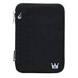 CaseCrown Amazon Kindle2 Protective Sleeve with Front Pocket - Black Faux Suede