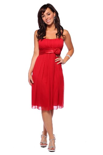Womens Designer Flowy Pleated Evening Prom Cocktail Formal Dress