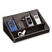 Desktop Electronics Charging Station Ipod Mp3 Faux Leather Mobile Games Devices