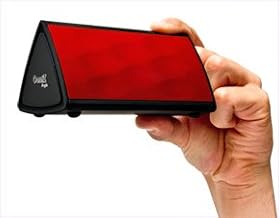 The Oontz Angle with Red Grille by Cambridge SoundWorks