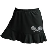 Rhinestone Flounce Tennis Skort