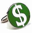 Cufflinks - Enamel Dollar