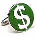 Cufflinks - Enamel Dollar