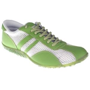 Buy Nice Ladies Picadilly White Lime Fashion Athletics