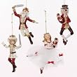Club Pack of 12 White and Red Nutcracker Suite Ballet Christmas Ornaments