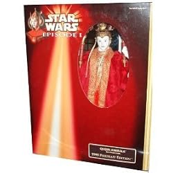 Star Wars Episode 1 The Phantom Menace Adult Collectors 1999 Portrait Edition 12 Inch Tall Doll - Queen Amidala in Red Senate Gown