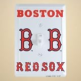 Boston Red Sox Metal Light Switch Plate Cover