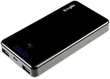 BringMe 6000mAh Ultra Compact Portable External Battery Charger Cell Phone Backup Battery Power Bank Dual USB Port 2.1A + 1A for iPhone 6, iPhone 6 Plus, iPhone 5/5S/5C/4S, iPad, Samsung Galaxy, HTC, Sony Xperia, Android Phone, Tablet, Camera, Game Player, High Capacity and Fast Charging, CE/FCC/PSE/VCCI Certified