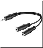 Audio Klinke Y Kabel 3,5mm Klinken-Stecker Stereo an 2 x 3,5 mm Klinken Buchse Stereo Kupplung Adapter mit ca 20cm Audio Klinke Y Kabel 3,5mm Klinken-Stecker Stereo an 2 x 3,5 mm Klinken Buchse Stereo Kupplung Adapter mit ca 20cm
