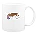 Mug with familiaris, human, body, individuals, individual, domestic, boy, persons, big, dogs, little, canis, humans, people, child, person, dog, saint, bernard