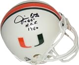 Jim Otto Autographed/Hand Signed Miami Hurricanes Replica Mini Helmet HOF 80