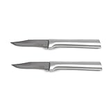 Rada Cutlery Peeling Paring Knife Solid Cast Brushed Aluminum Handle, Made in USA