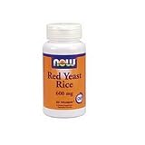 Now Foods Red Yeast Rice, 60 Capsules / 600 Mg (Pack of 2)