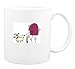 Mug with senior, human, body, walking, Feeling, individuals, individual, Sad, persons, Attention, citizen, elderly, humans, people, pet, animal, retirement, person, dog, cane, Getters