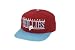 MLB Men's Philadelphia Phillies Nineties Snapback Cap (Maroon/Lt Blue, Adjustable)