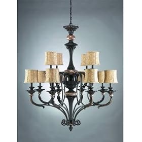 Roxton Grande Chandelier in Colton Bronze by Kichler