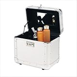 Deep Well Travel Case with Combination Lock and Interior Mirror: 10 1/4