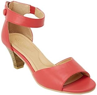 Comfortview Women's Wide Fallon Sandal (Dusty Coral,8 1/2 W)