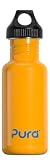 Pura 0.6L Stainless Steel Water Bottle with Stainless Loop Cap Best Buy Purple Stainless Steel Water Bottle