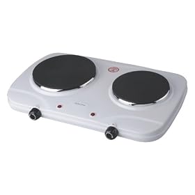 Andrew James Electric Double Hob 1500-watt and 750 watt With 12 Month Warranty