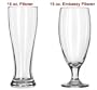 16 oz. Pilsners from Libbey: Made Ultra-High-Strength by HercuGlass The strongest pilsner glasses you can buy.