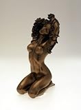 The Medusa Erotic Bronze Naked Female Sculpture - Greek Mythology Snake Lady