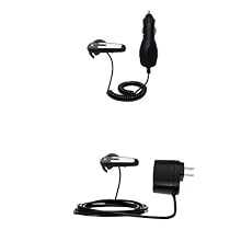 Essential Kit for the Sony Ericsson HBH-PV700 - includes Car and Wall Charger with Rapid Charge Technology - Gomadic Brand w/ TipExchange Technology