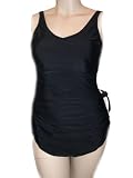 Womens Plus Size Bb One Piece Sarong Wrap Maillot Swimdress Swimsuit Swimwear 18-24 Turquoise or Black