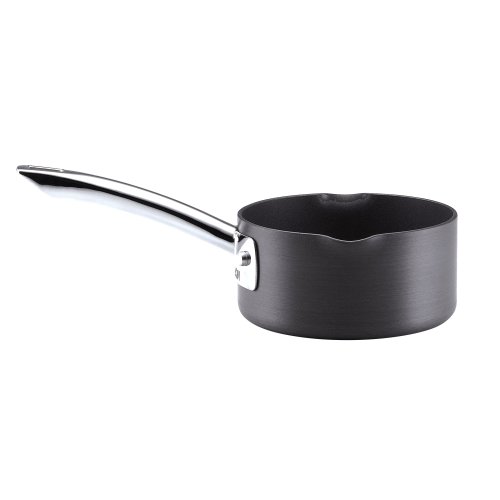 Anolon Nonstick Hard-Anodized 1-Quart Open Saucepan with Pouring Spouts