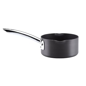 Anolon Nonstick Hard-Anodized 1-Quart Open Saucepan with Pouring Spouts by Anolon