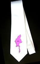 Party Decoration Necktie with myanmar, map, vector