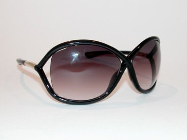 Tom Ford Sunglasses - Whitney / Frame: Shiny Transparent Dark Grey/Rose Gold Metal Lens: Smoke Grey Gradient