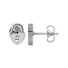 Stainless Steel 5mm x 8mm Heart Locket Stud Earrings with Friction Back Post Findings
