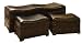 set of 3 Antiqued Leatherette Bench JUST IN CASE Trunks VINTAGE SUITCASES STEAMER STORAGE TRUNKS BOXES CHESTS CASES bedroom living room