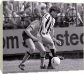 Box Canvas Print of Cambridge v Newcastle United Football 1984 from Mirror Photos