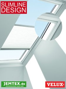 Original VELUX Faltstore Plissee Manuell PG: Premium FHL Y45 1116 / Dekor Türkis passgenau für VL Y45 mit Aluminium Führungsschienen // FHL Y45 1116S
