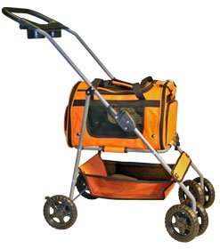 Bengal Pet Stroller & Carrier - Orange