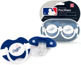 Los Angeles Dodgers Pacifier - 2 Pack, Catalog Category: NLB
