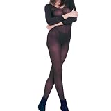 Leg Avenue Spandex Opaque L/S Bodystocking 8752(NUDE,One Size)