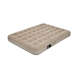 Pure Comfort Full Low Profile Suede Air Bed with Built in Pump (Tan, Full)