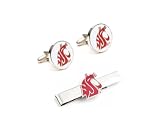 NCAA Cufflinks and Tie Bar Gift Set