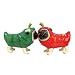 Pugnacious Chili Pepper Pugs Salt and Pepper Shakers