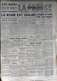 PRESSE REPUBLIQUE (LA) du 03/04/1945 - LES JOURS DU IIIEME REICH SON COMPTES - LA RUHR EST ISOLEE - LA 2ERE ARMEE FRANCAISE MARCHE SUR SUTTGART - LE GENERAL DE GAULLE - SUR LE FRONT DE L'EST - LA HAUTE COURT POURRAIT JUGER PETAIN - VOUS TUEREZ LESSOLDATS D'OCCUPATION ORDONNE LE WERWOLF.