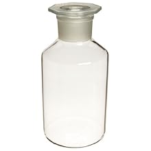 Wheaton Borosilicate Glass Narrow Mouth Reagent Bottle with Ground Glass Stopper