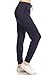 Leggings Depot JGA128-NAVY-M Solid Jogger Track Pants w/Pockets, Medium