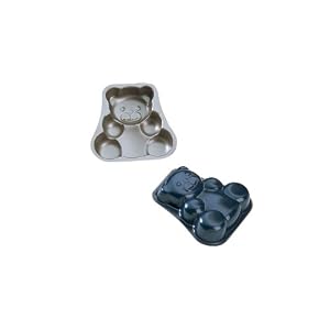 Kaiser Bakeware Kinder Kinder Mini Bear Cake Pan, Set of 2 by Kaiser