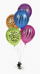Neon Animal Print Balloons (50pcs)