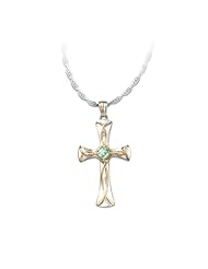 Celtic Blessings Irish Cross Pendant Necklace by The Bradford Exchange