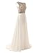 Wedtrend Women's Long Beading Prom Dress Elegant Chiffon Evening Dress