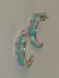 Navajo Indian Jewelry Opal Hoop Earrings - ER-0043